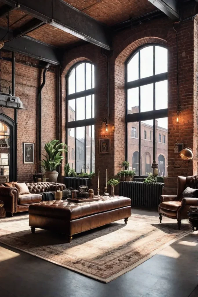 Industrial_living_room_with_exposed_brick