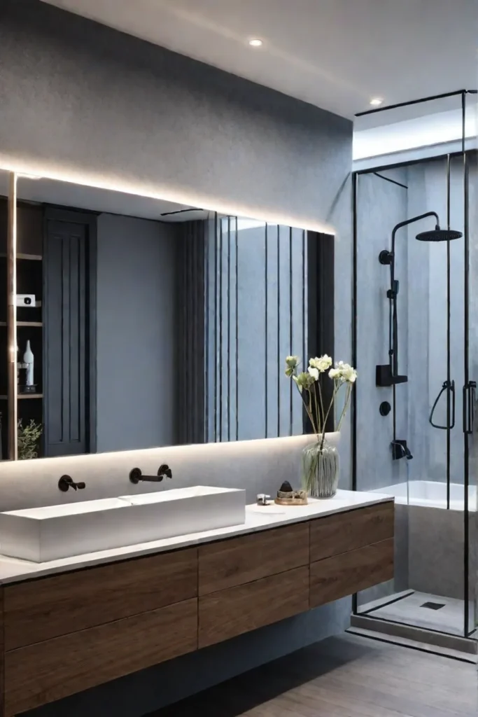 Lowmaintenance bathroom with durable materials