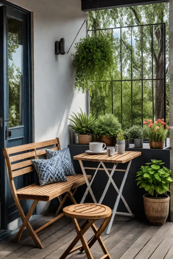 Maximizing small balcony space