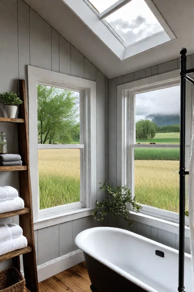 Cozy and inviting bathroom nook