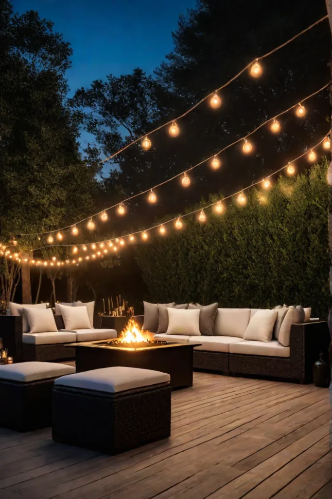 Deck lighting ideas for a magical ambiance