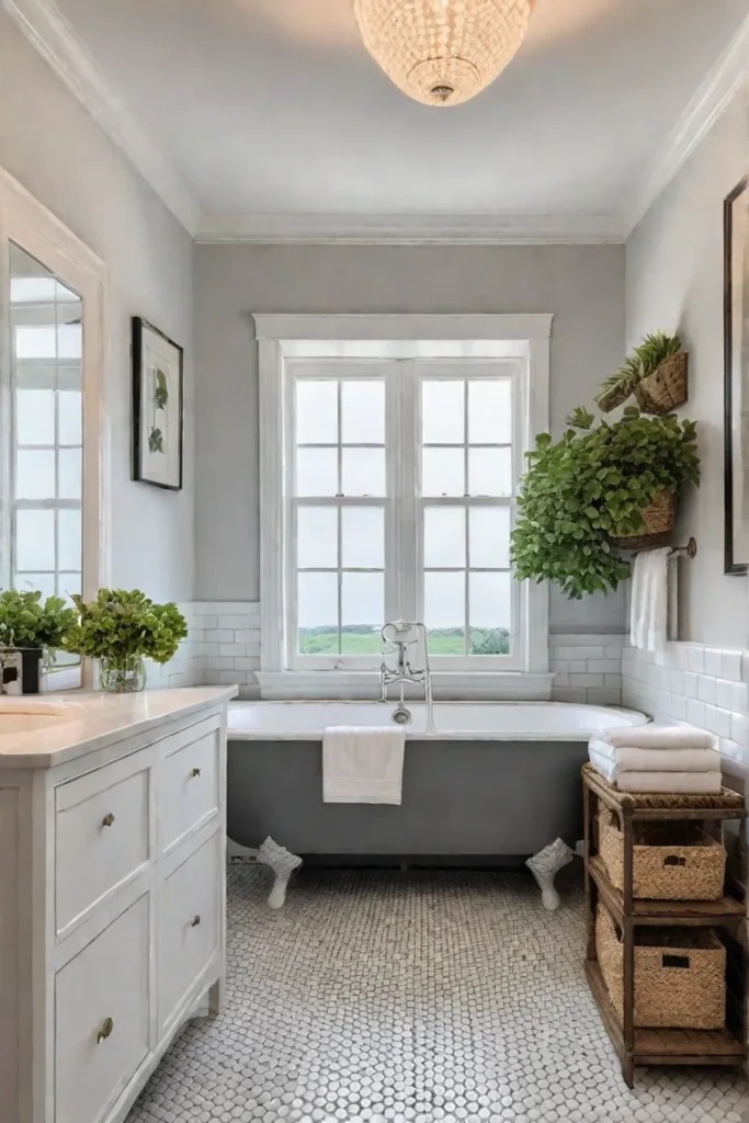 Farmhouse bathroom design for small spaces