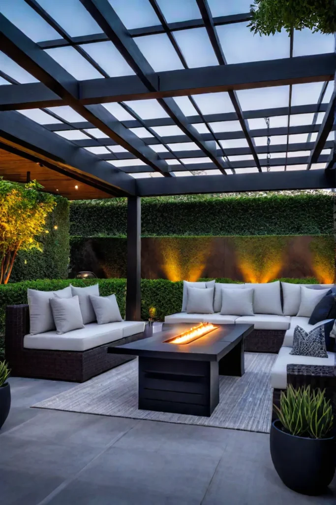 Outdoor living space seamless indooroutdoor transition