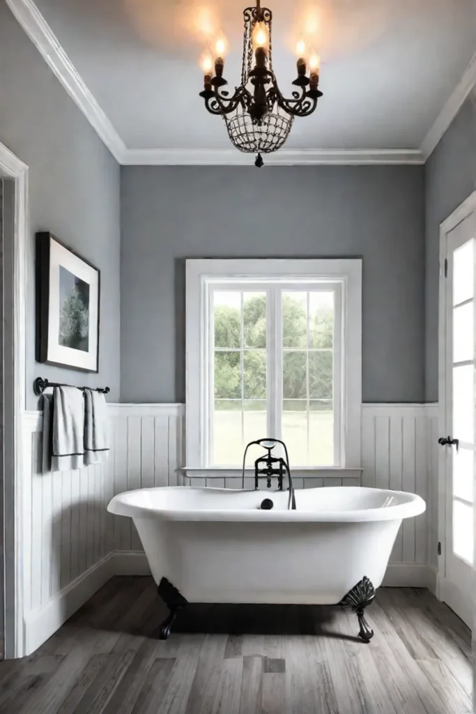 Rustic Farmhouse Bathroom with Board and Batten 1