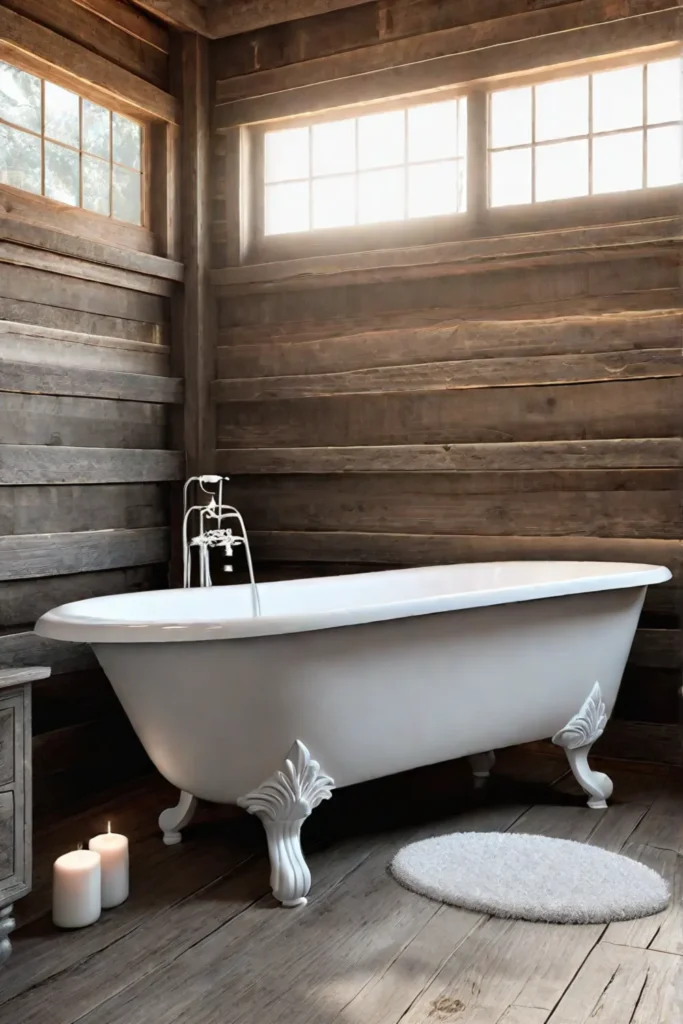 Rustic elegance in bathroom design