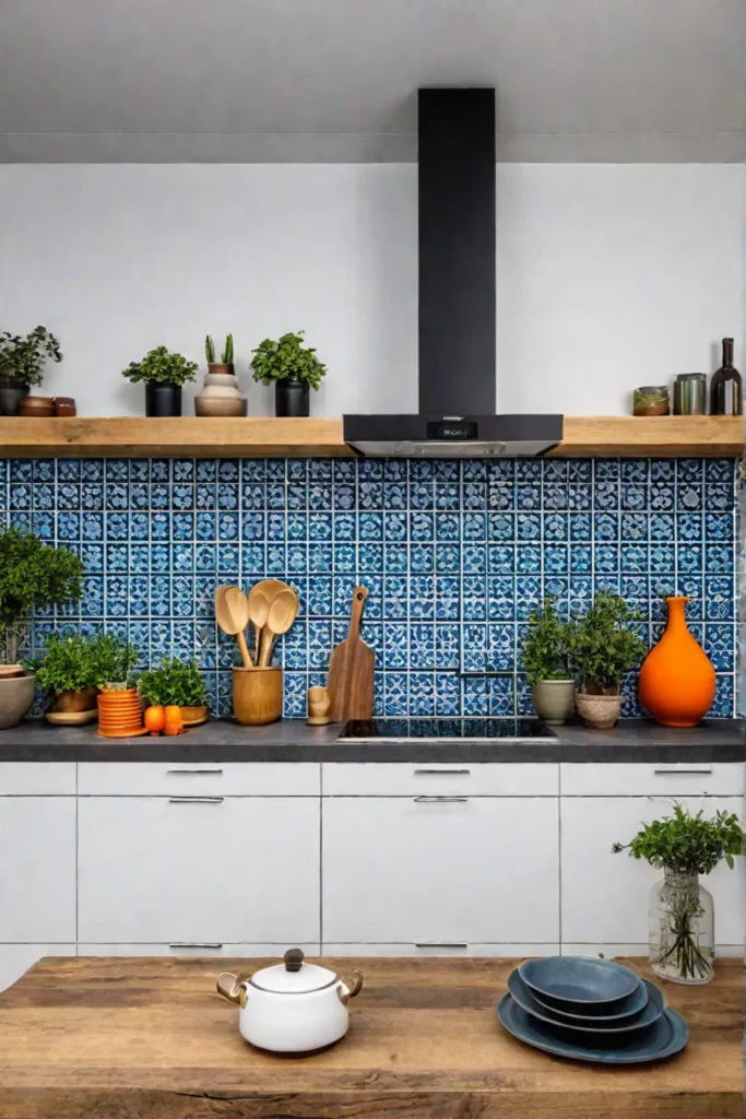 Adding personality to a rustic kitchen with tile