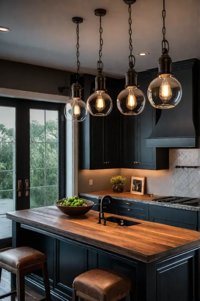 Classic rustic kitchen design with natural materials