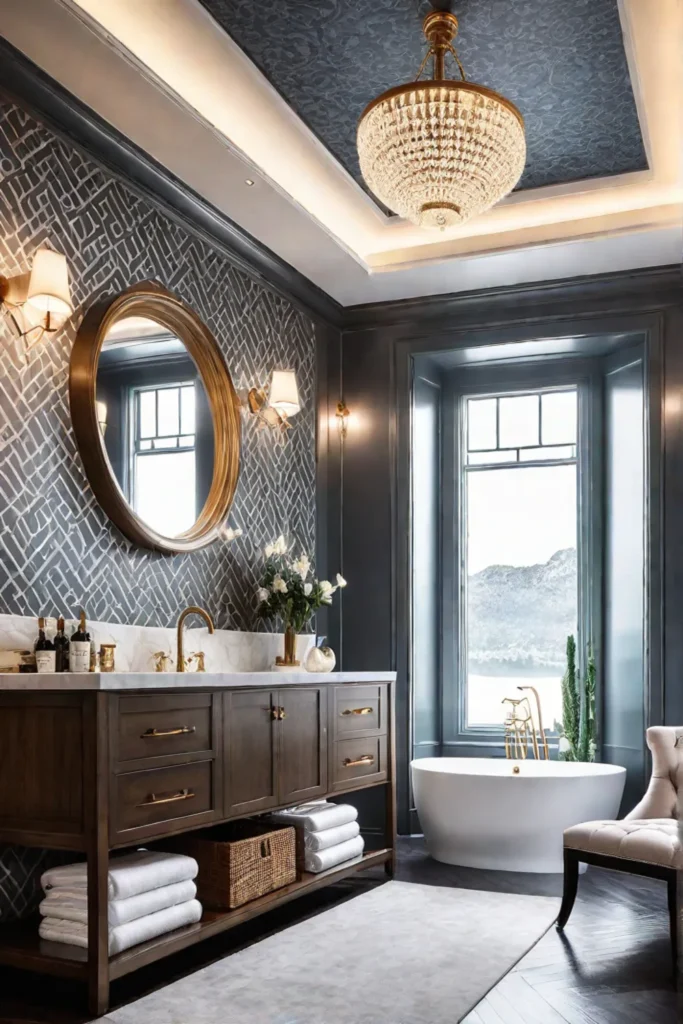 Dramatic bathroom bold design captivating bathroom