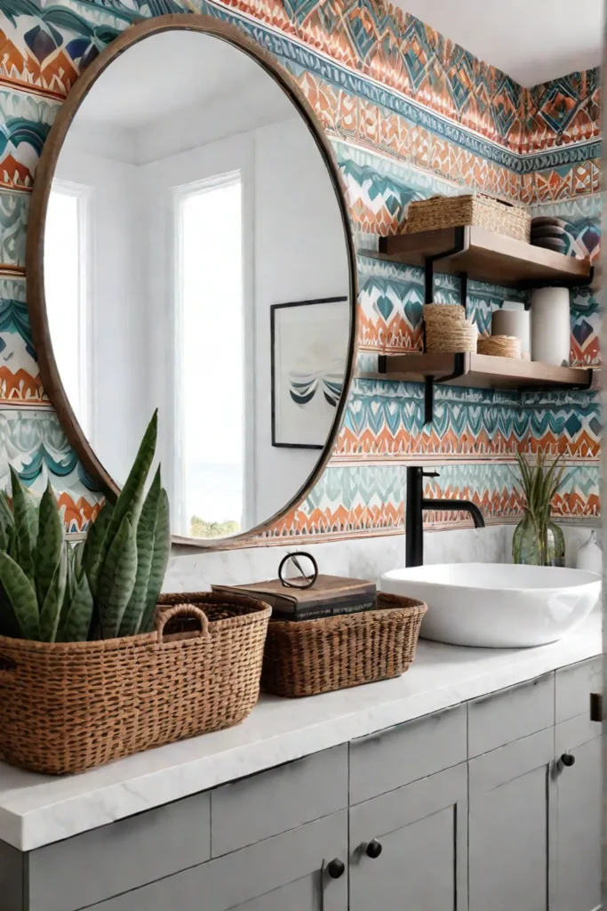 Eclectic bathroom design