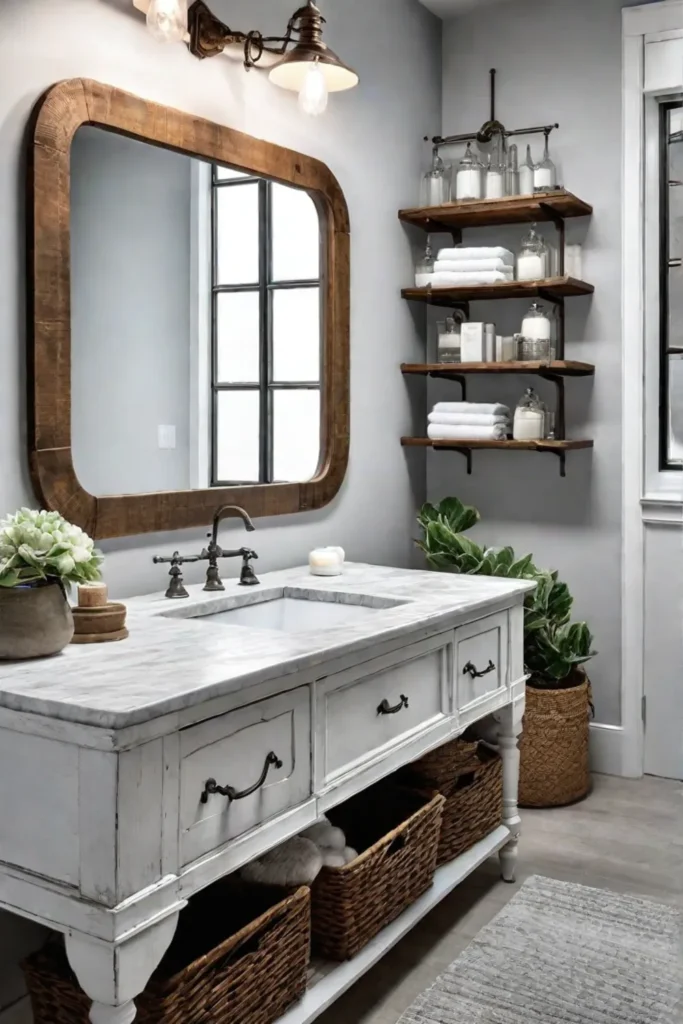 Farmhouse bathroom accessories