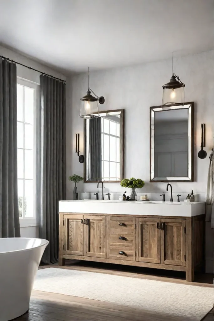 Farmhouse bathroom large mirror