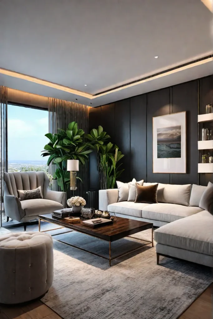 Luxury living room design on a budget