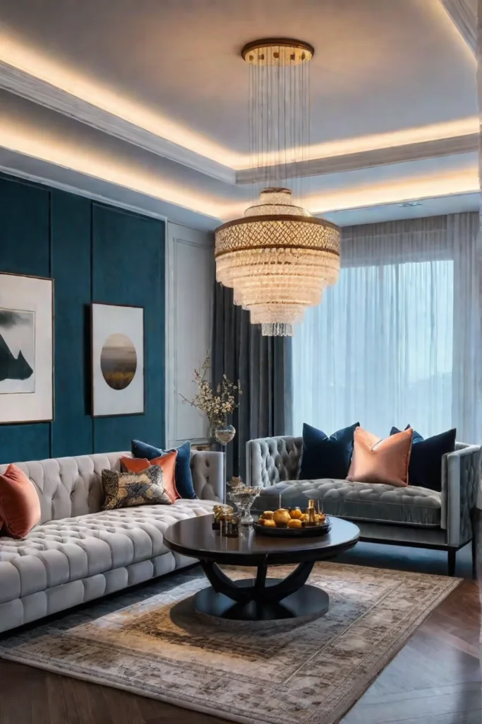 Mixing textures and statement lighting