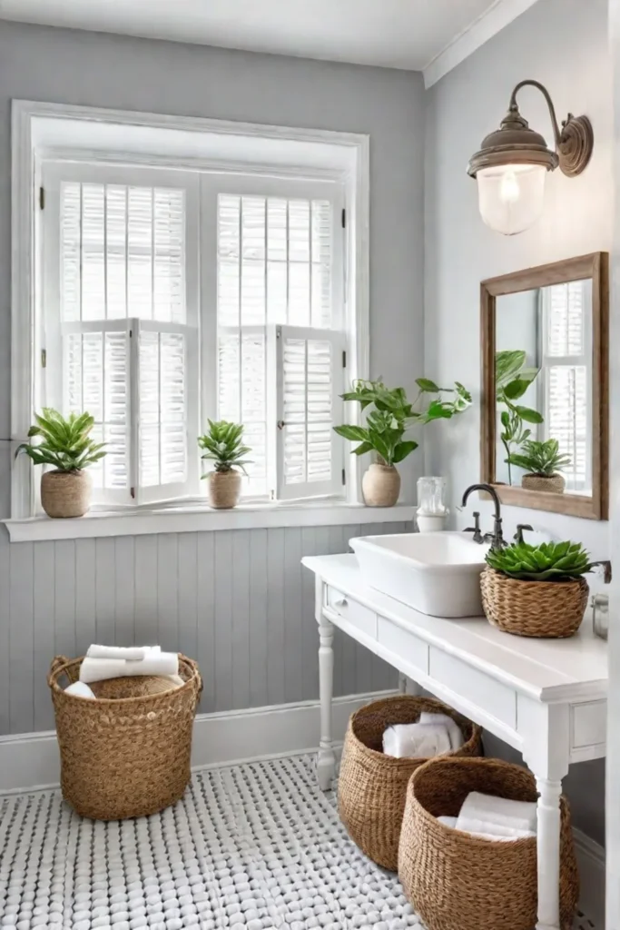 Pedestal vanity for small bathroom airy and open