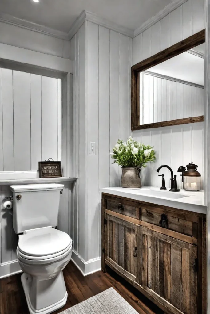 Reclaimed barn wood vanity